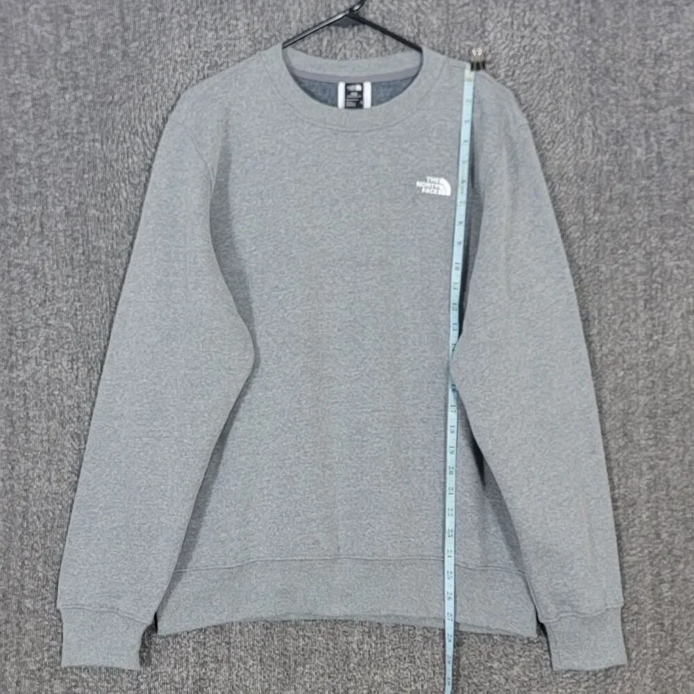 The North Face Sweatshirt Mens M Gray Fleece Crewneck Circular Design Pullover
